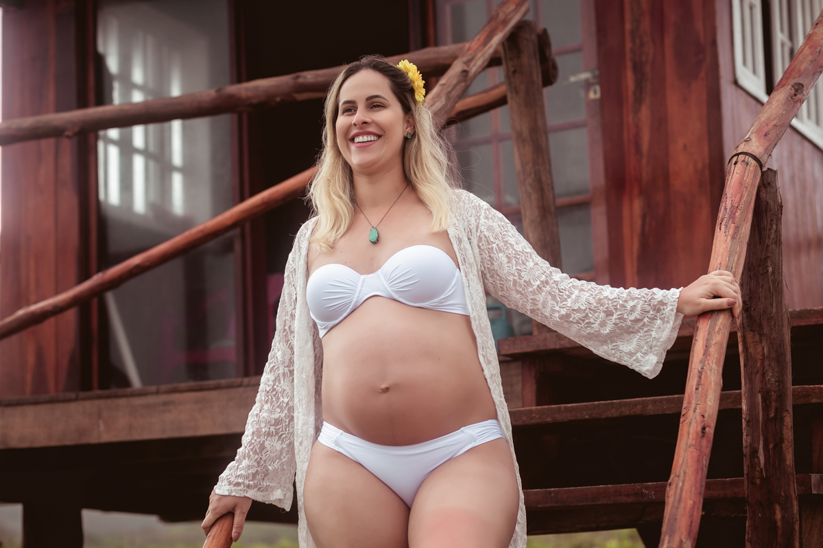 Ensaio de gestante externo Gruamari/RJ