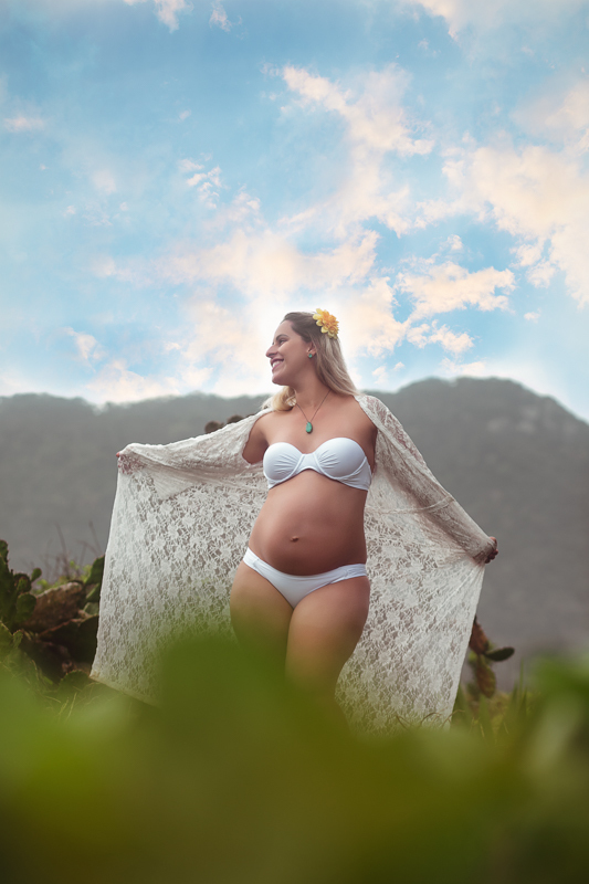 Booh fotográfico de gestante externo-Grumari/RJ