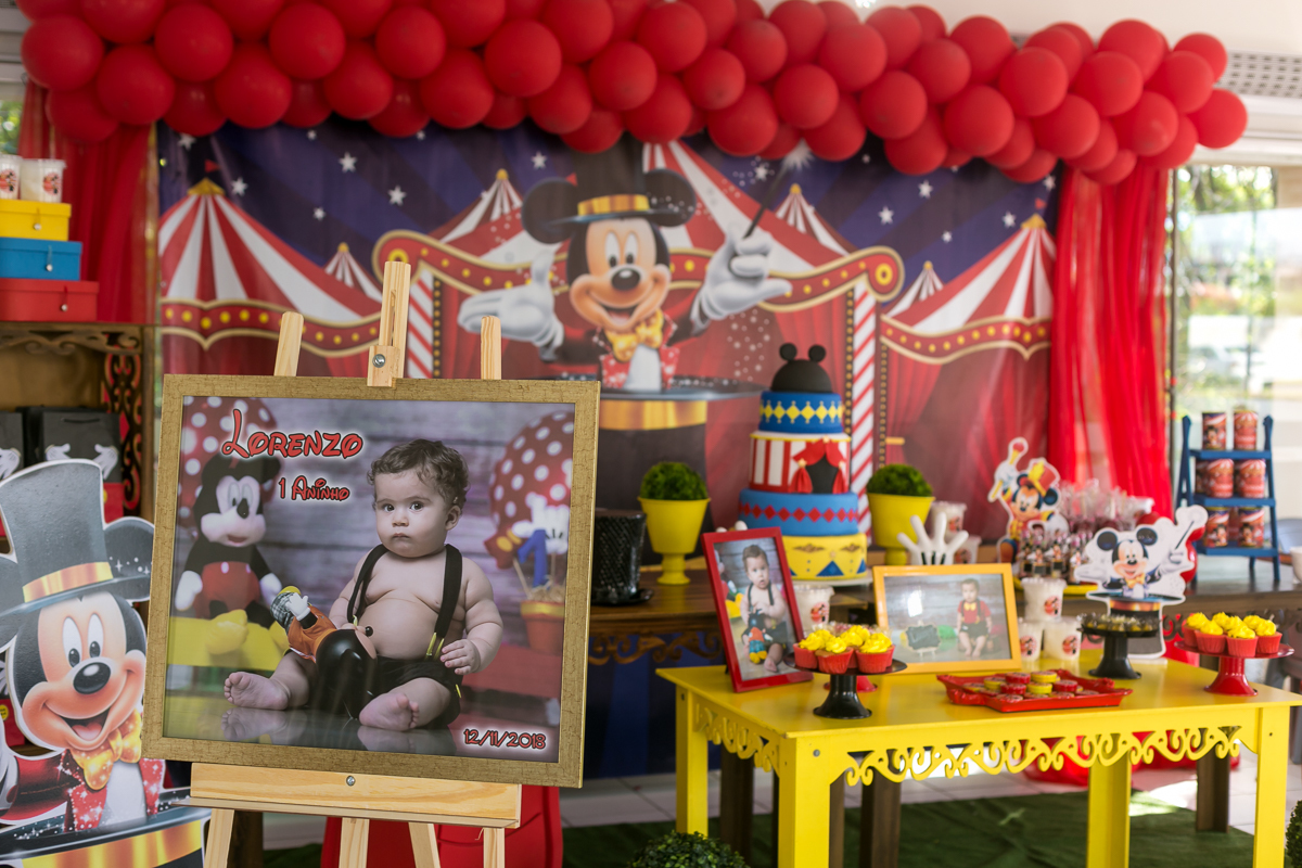 Detalhes Painel Circo do Mickey em Condomínio Portal do Sol-Belfrod Roxo/RJ