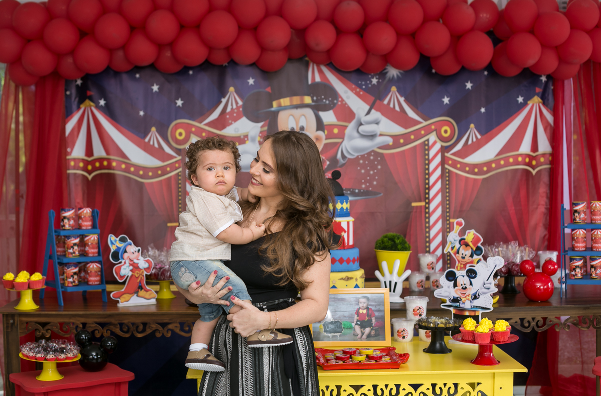 Fotografia de festa infantil Circo do Mickey