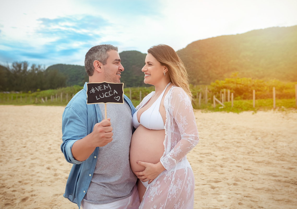 Ensaio de Gestante em Praia RJ/Grumari