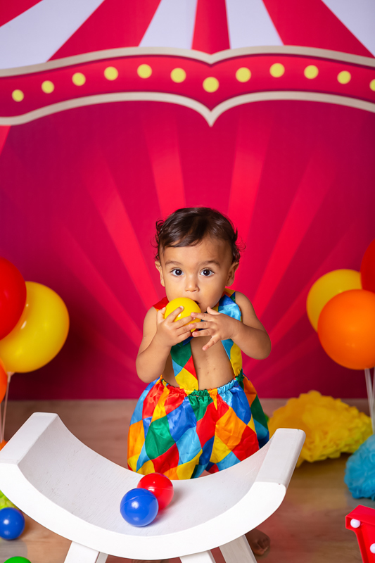 Ensaio temático em estúdio Circo