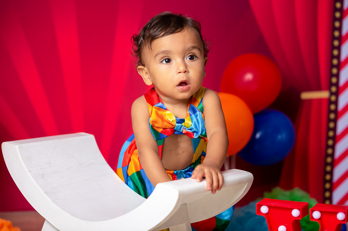 Ensaio em estúdio temático de Circo