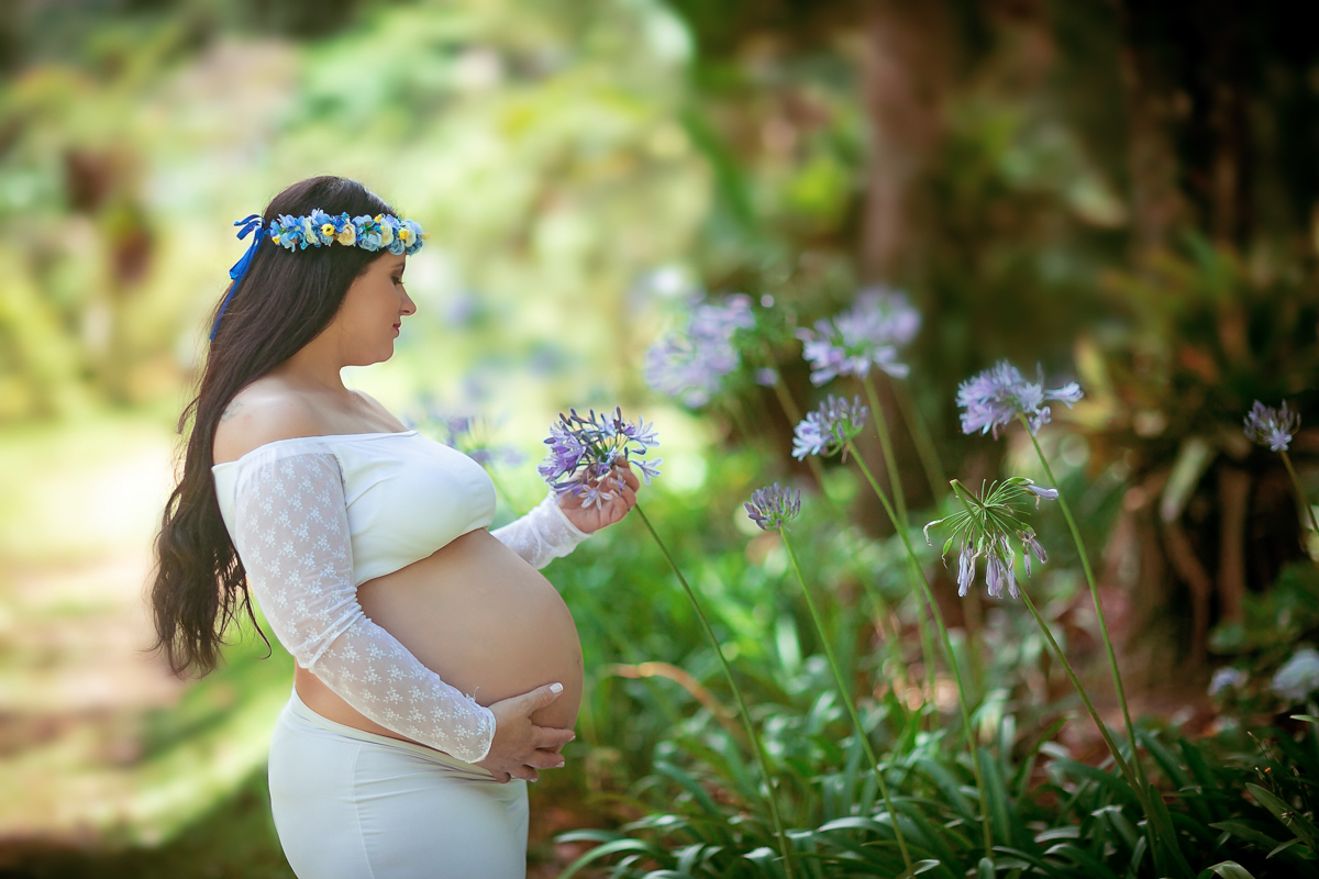 Book Gestante – Lindo Ensaio Gestante Dany – Parque Crémerie – Petrópolis/RJ