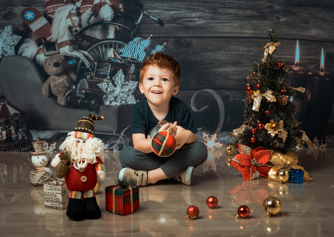 Book fotográfico de Natal em estúdio