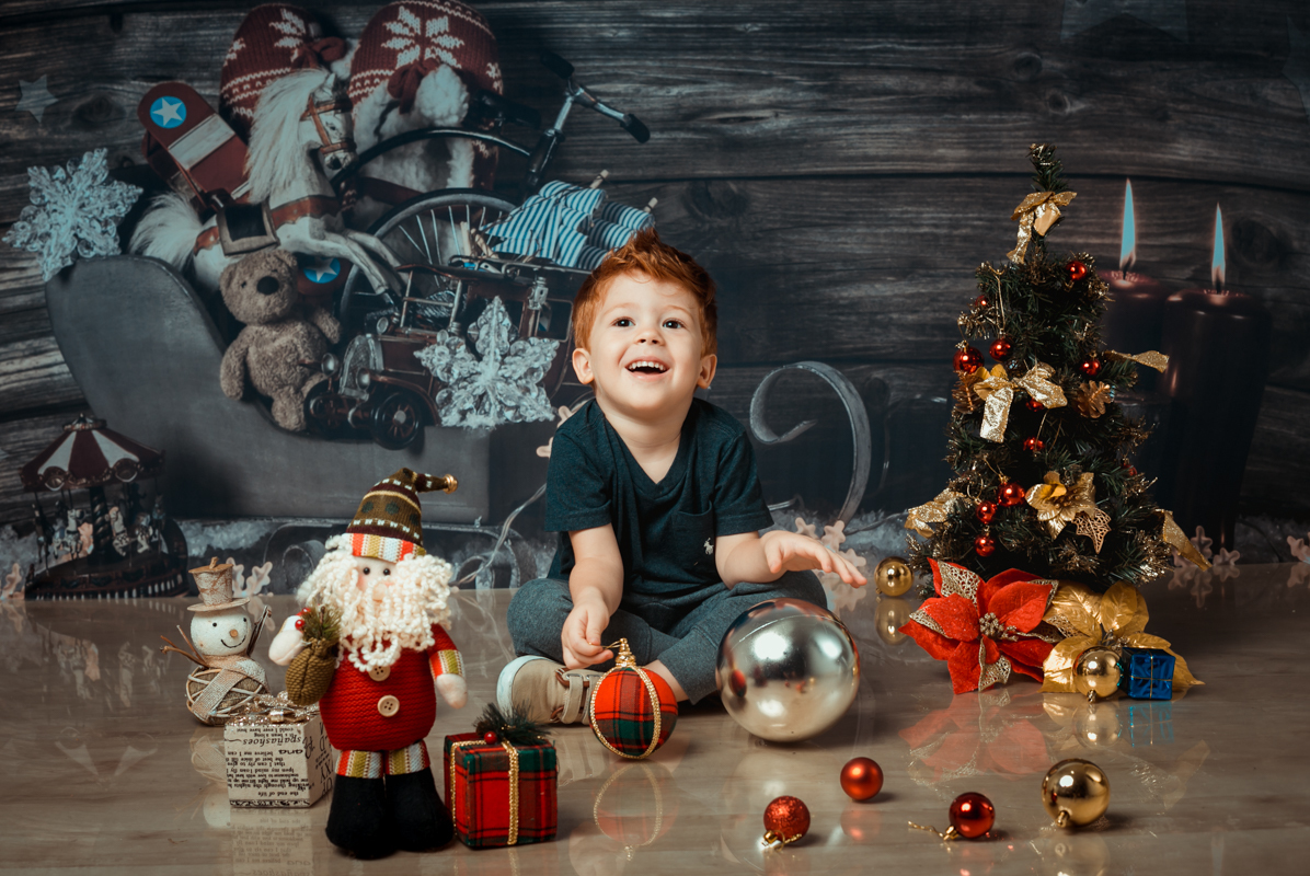 Ensaio em estúdio infantil Natalino/RJ