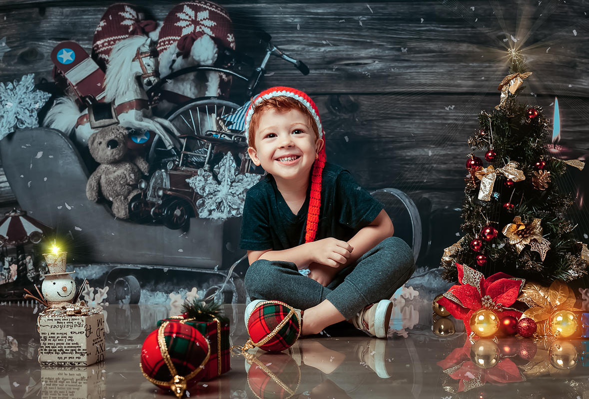 Book fotográfico de criança  Natalino em estúdio RJ