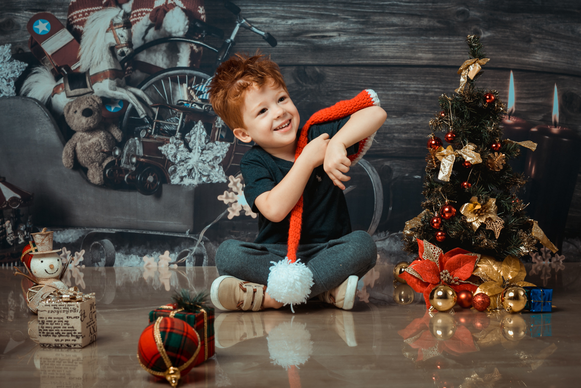 Ensaio de natal em estúdio