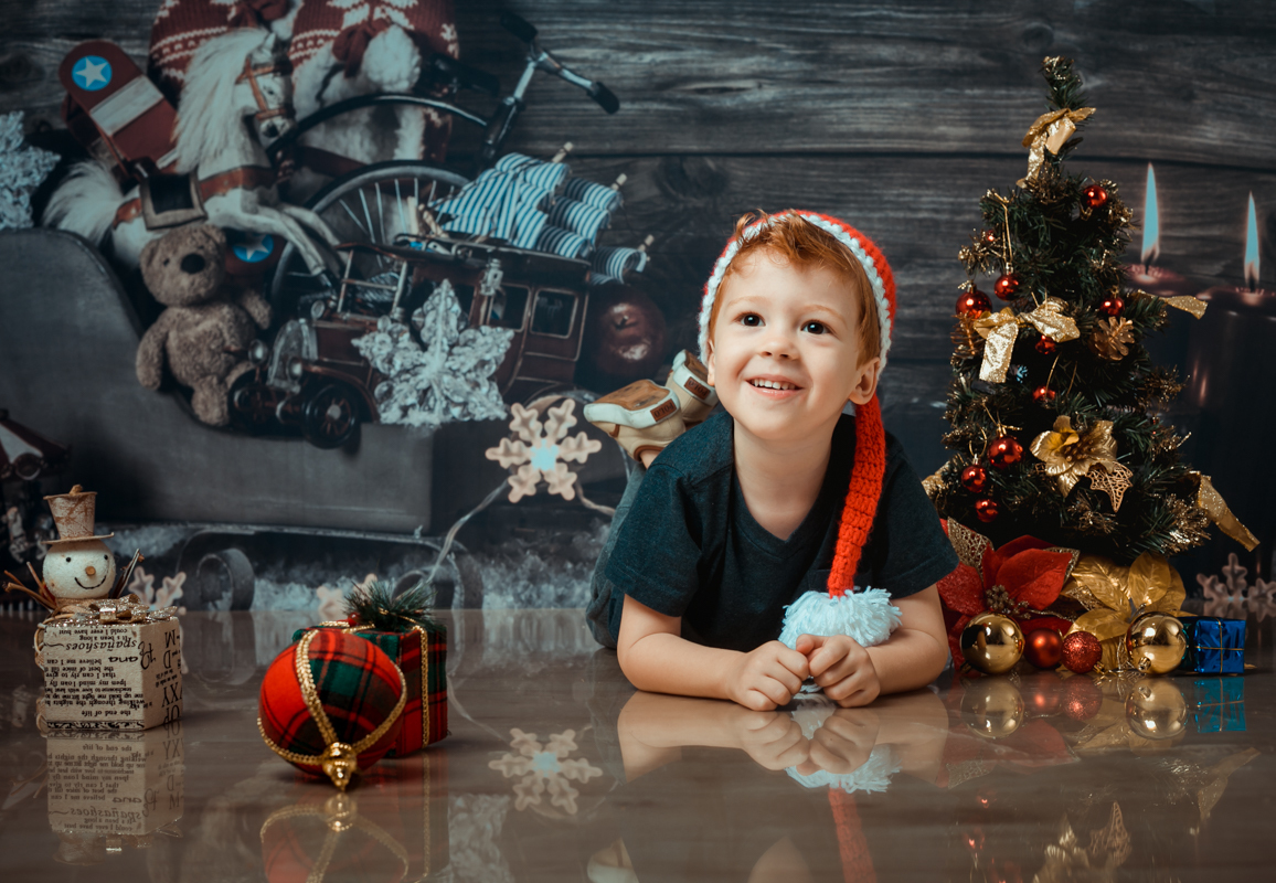 Fotografia infantil ensaio de natal Rj