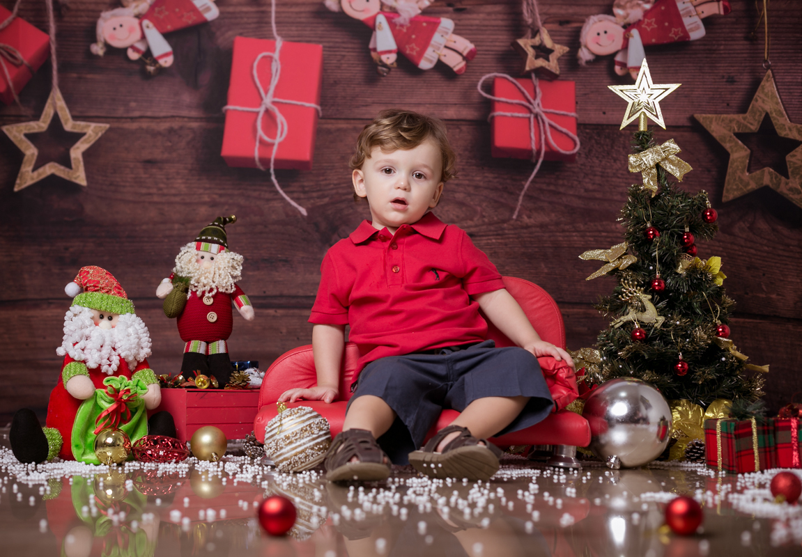 Ensaio de menino Natalino em Estúdio/Realengo