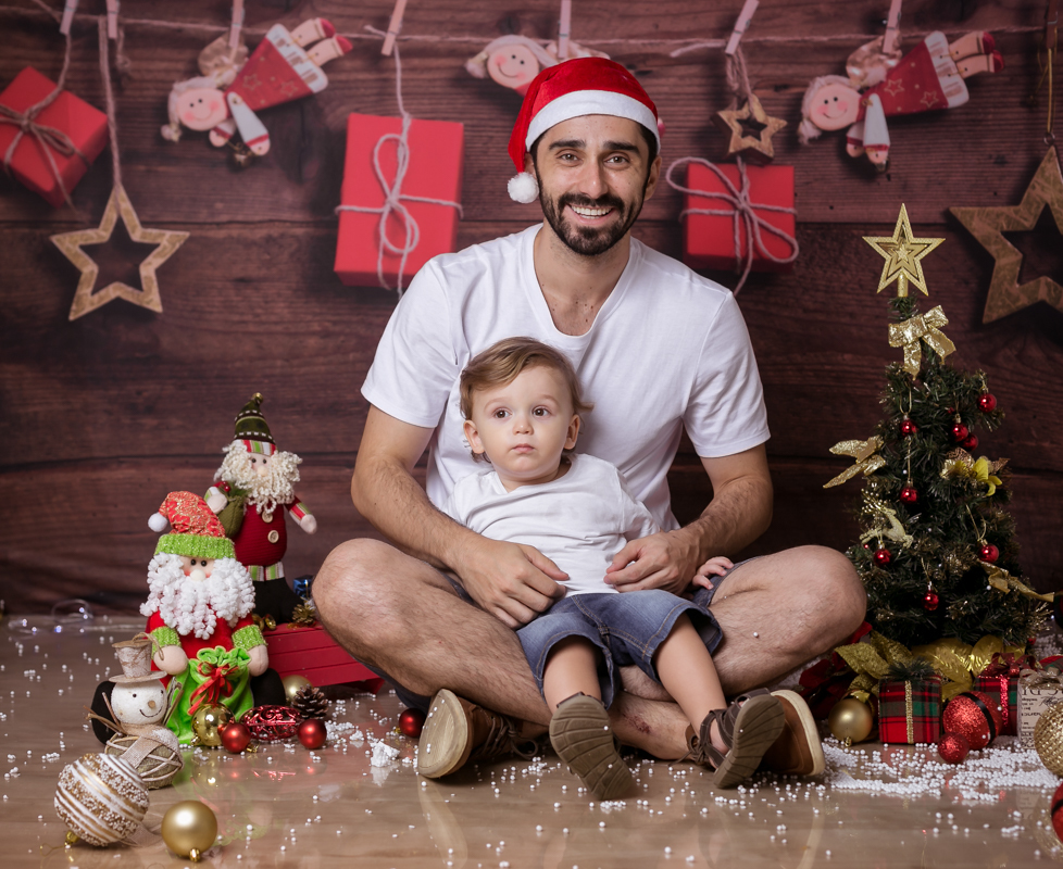sessão fotográfica de natal em estúdio/RJ