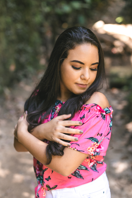 Debutante em seu ensaio externo em Parque  Lage/RJ 