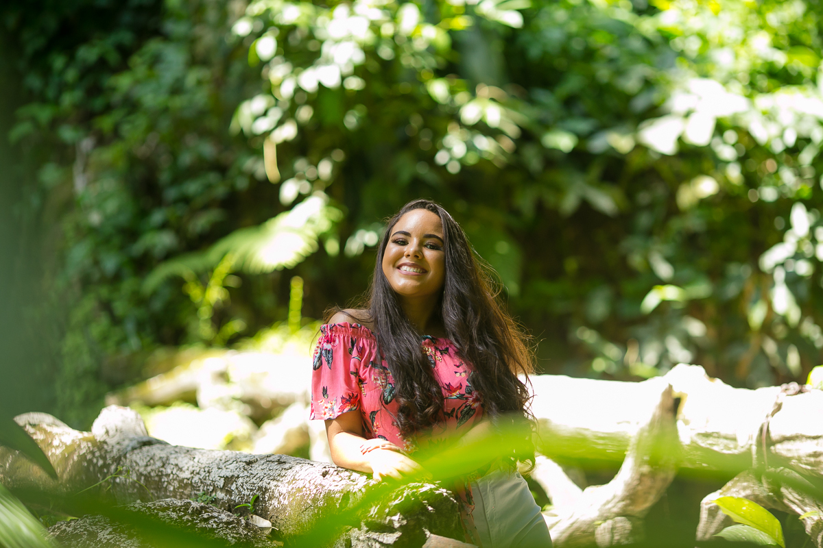 Ensaio externo debutante realizado no Parque Lage/RJ
