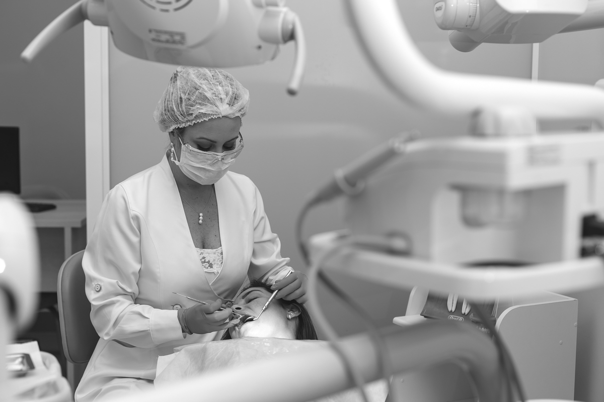 Portfólio profissional em consultório dentário 