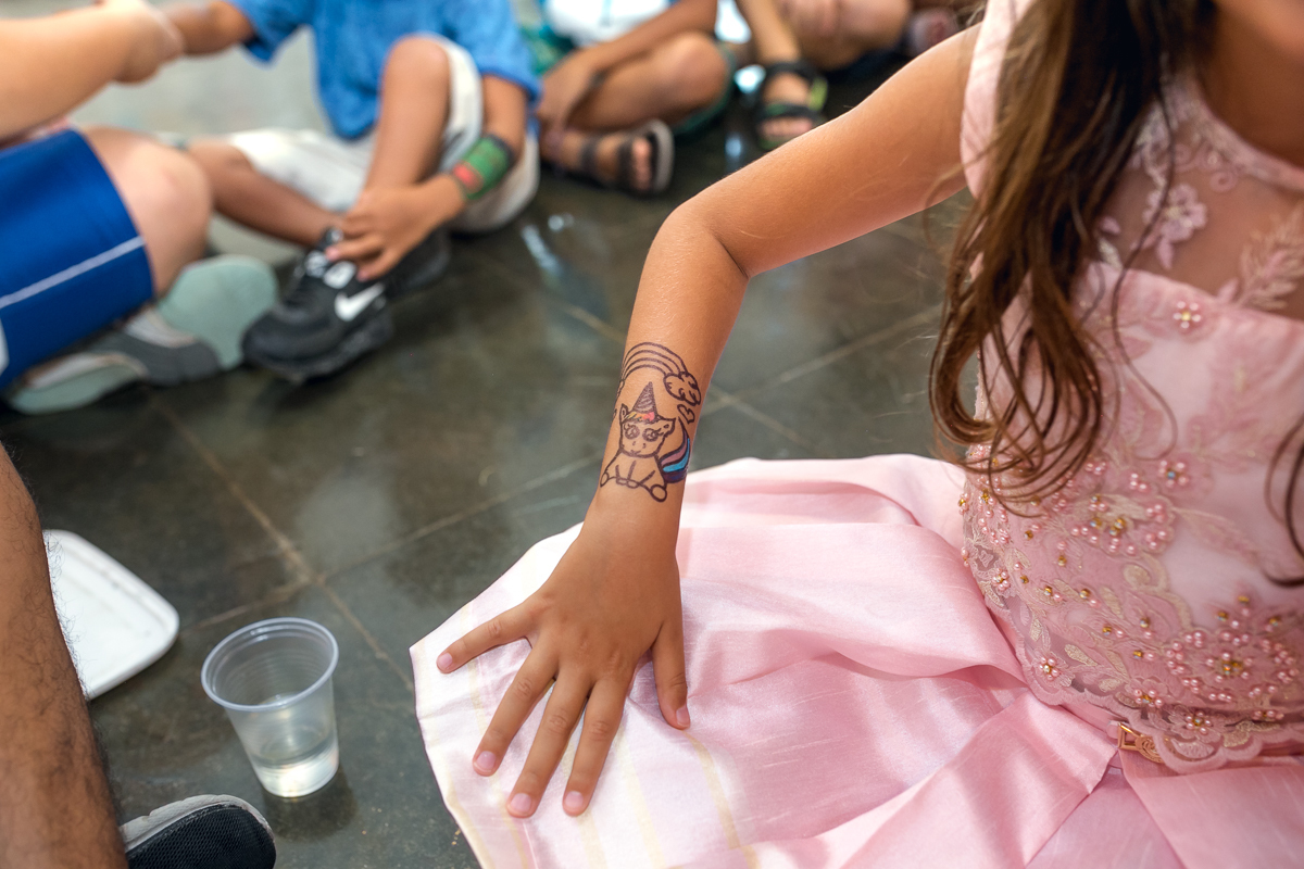 pintura corporal em festa infantil-pontões da barra