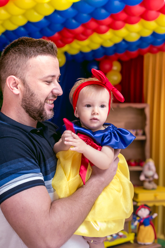 festa de 1 ano branca de neve cute em casa de festa mundo dos sonhos/RJ