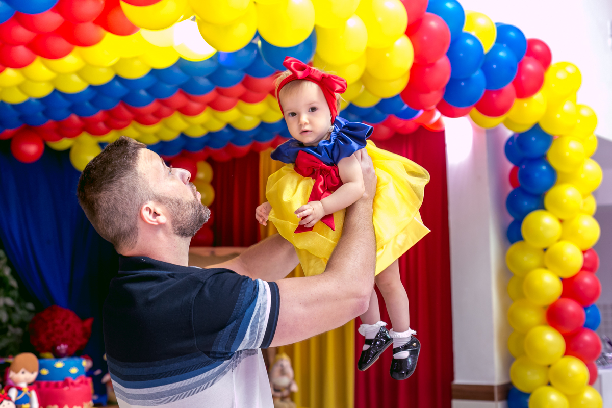 Festa de 1 nao em casa de festas mundos dos sonhos/branca de neve cute/RJ