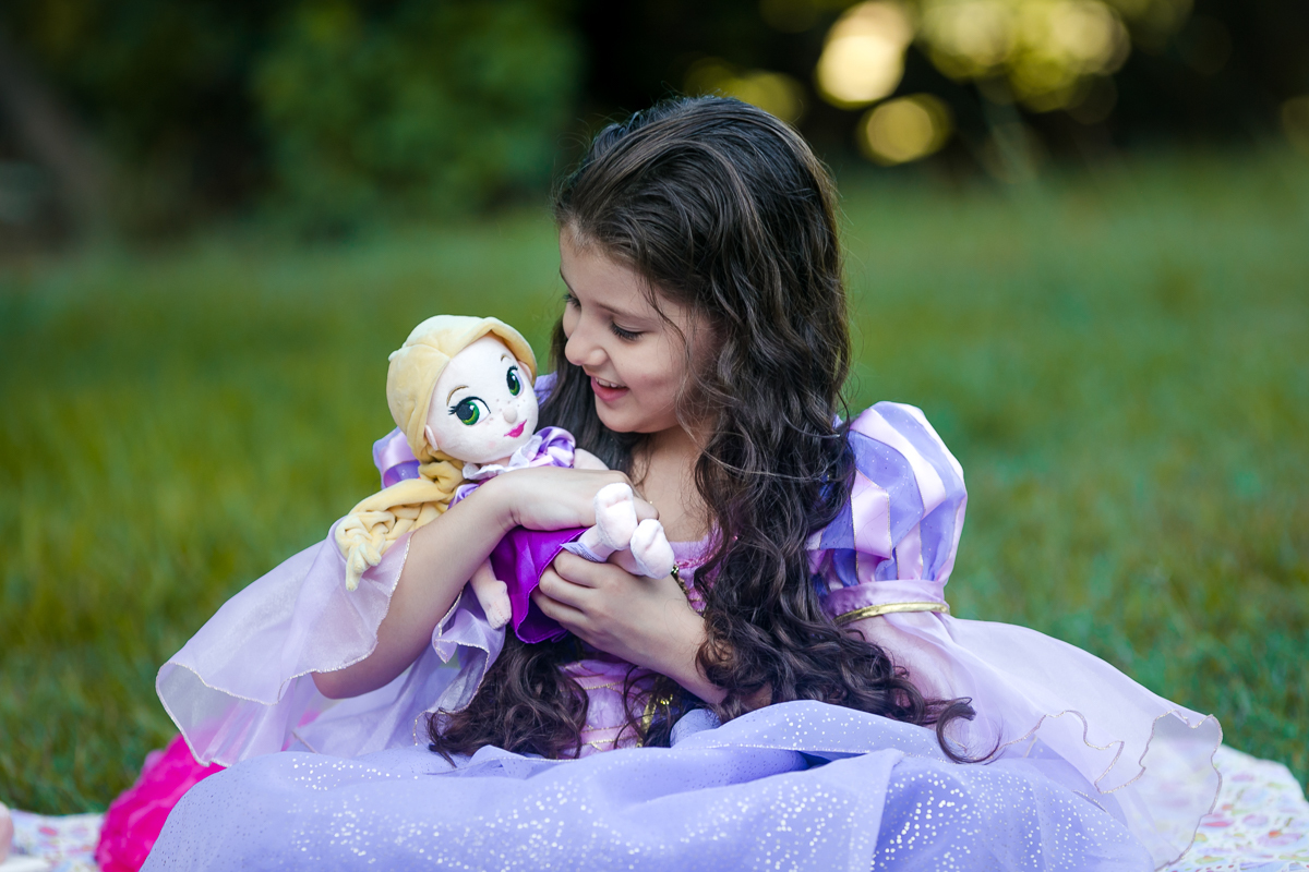 Ensaio temático Rapunzel  realizado na quinta da boa vista/RJ