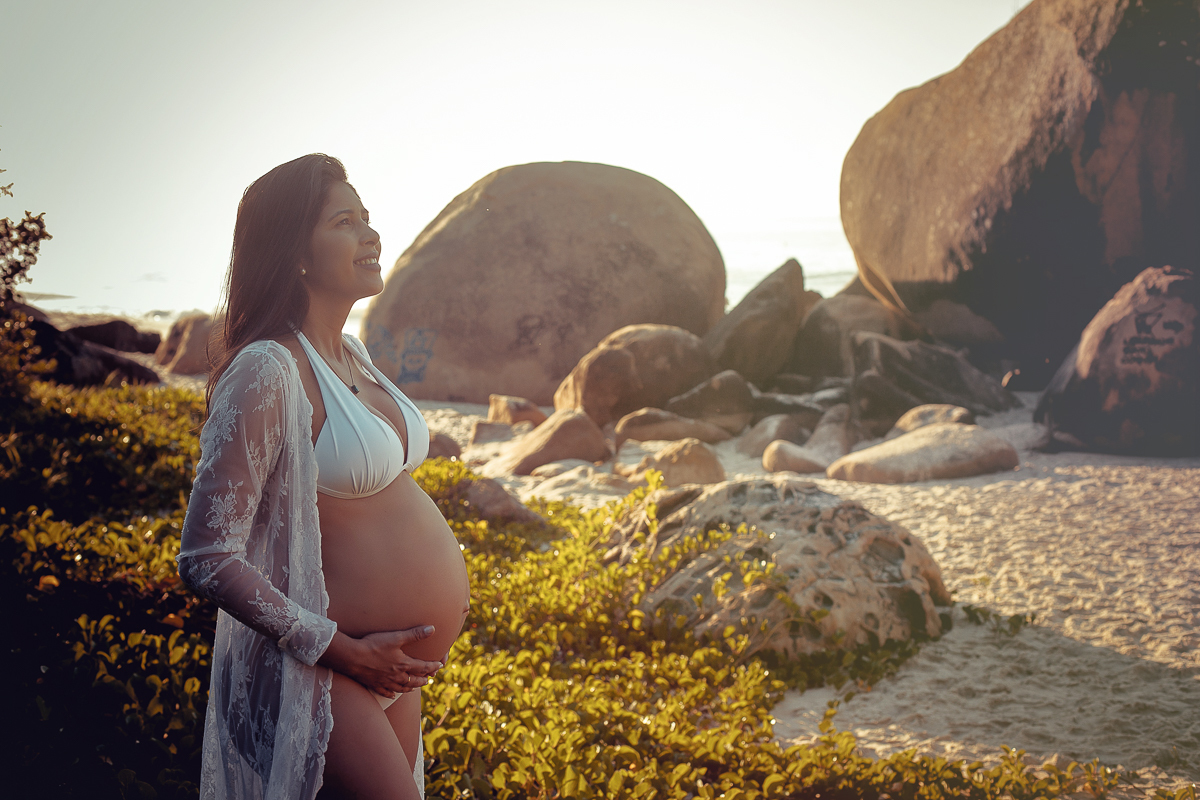 Ensaio de gestante externo na prainha/RJ