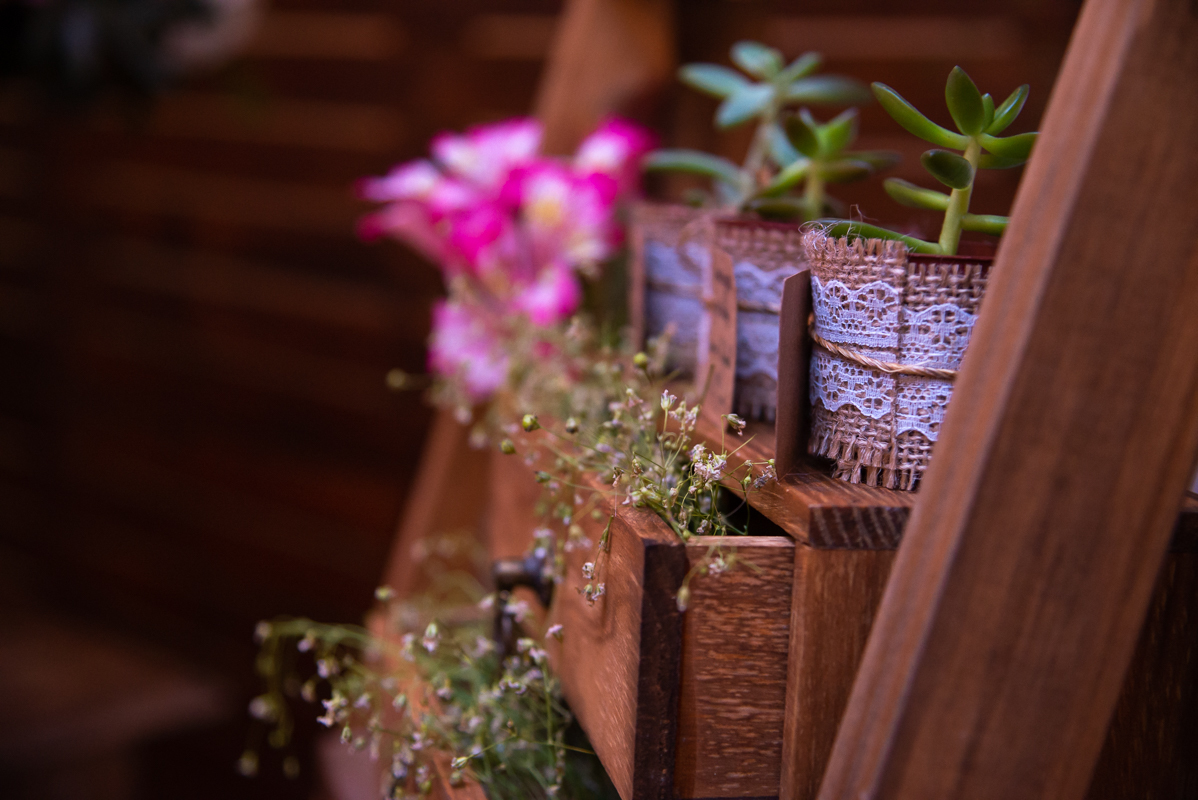 detalhes decoração rústica  mini wedding no RJ