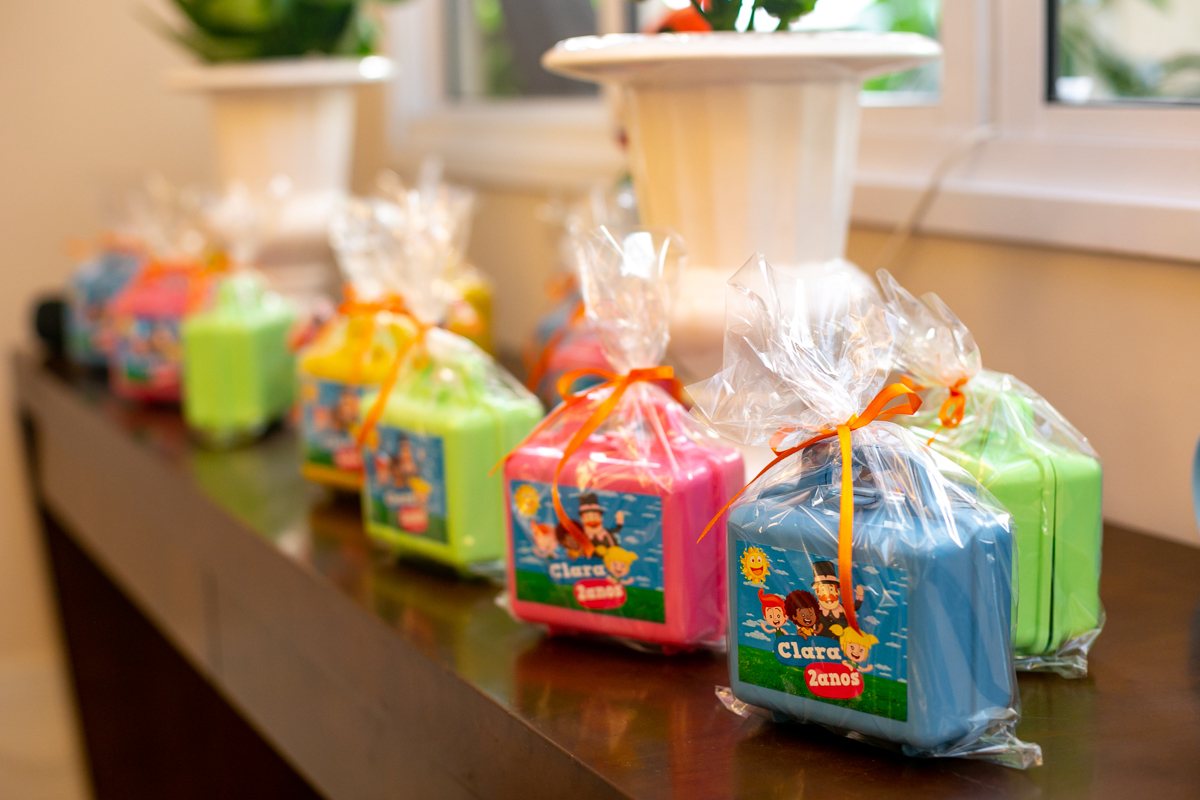 Maletinhas de doces Mundo Bita em festa de 2 anos