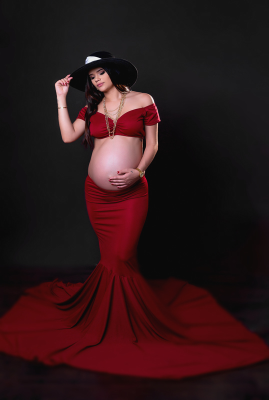 Ensaio gestante em estúdio-rj