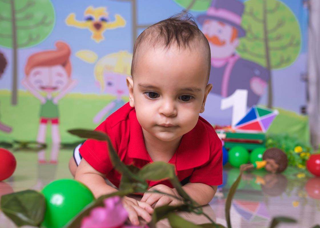 ensaio infantil em estúdio-tema-mundo bita