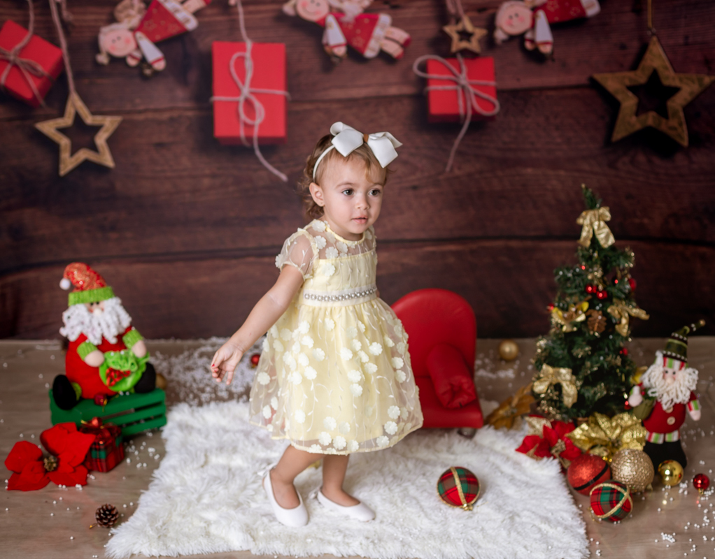 ensaio de natal em estúdio