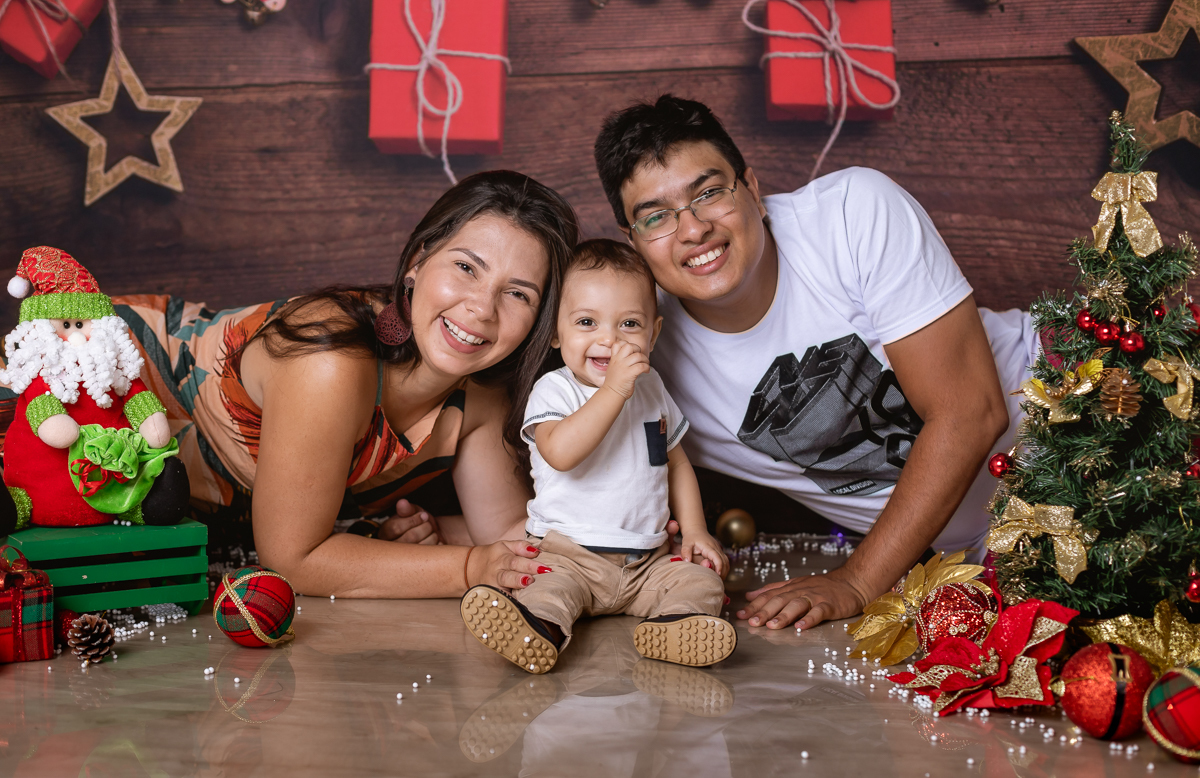 ensaio de natal com família
