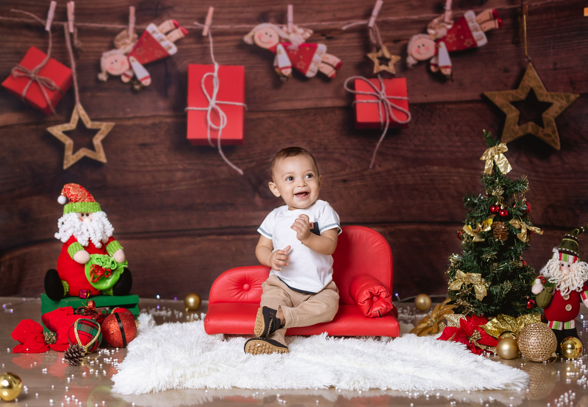 ensaio temático de natal em estúdio-rj