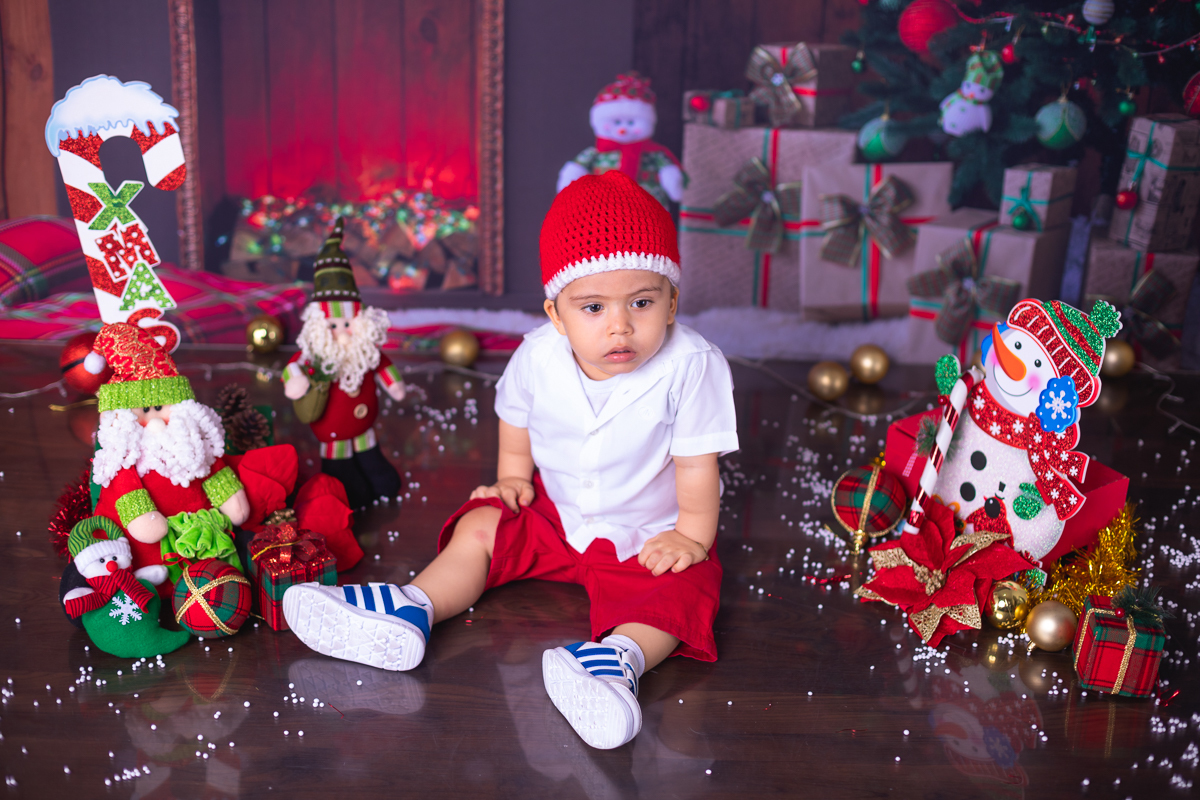 fotografai em estúdio ensaio natalino