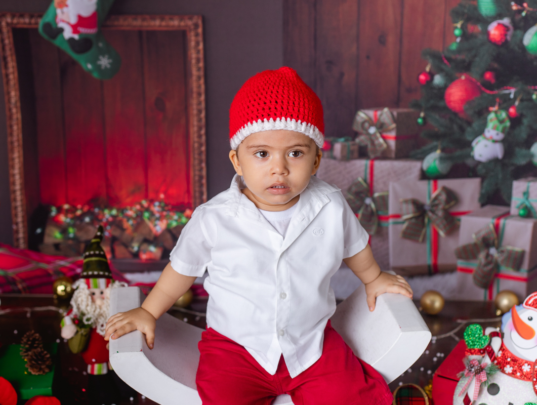 ensaio infantil natalino  em estúdio/rj