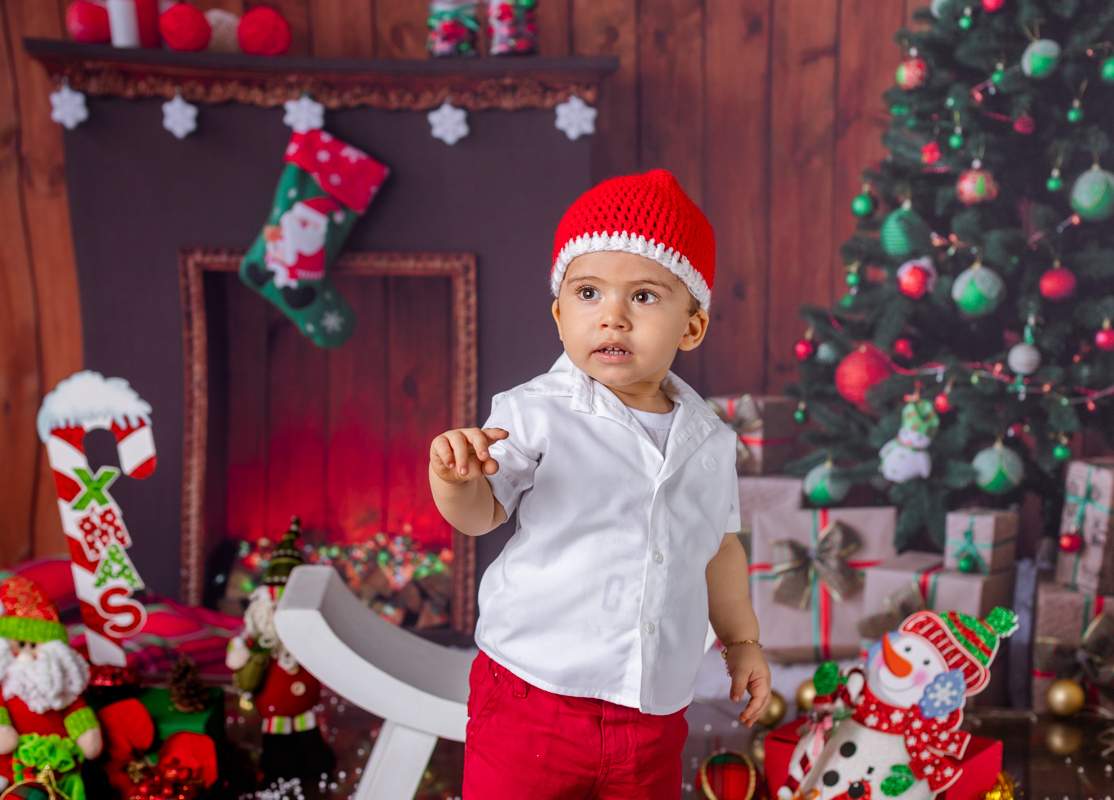 ensaio infantil natalino em estúdio 2019