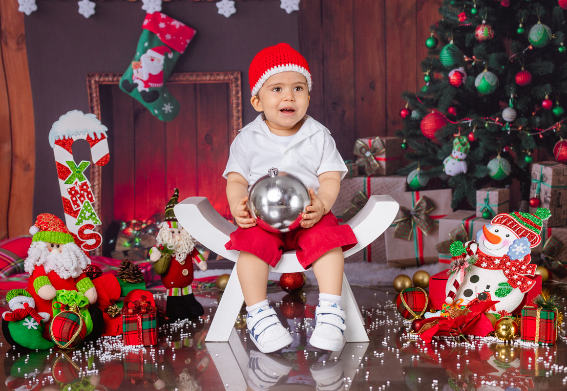 ensaio infantil de Natal-estúdio-RJ