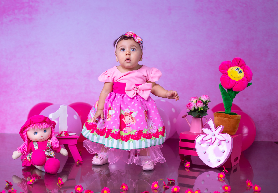 ensaio temático infantil de menina-moranguinho baby-rj