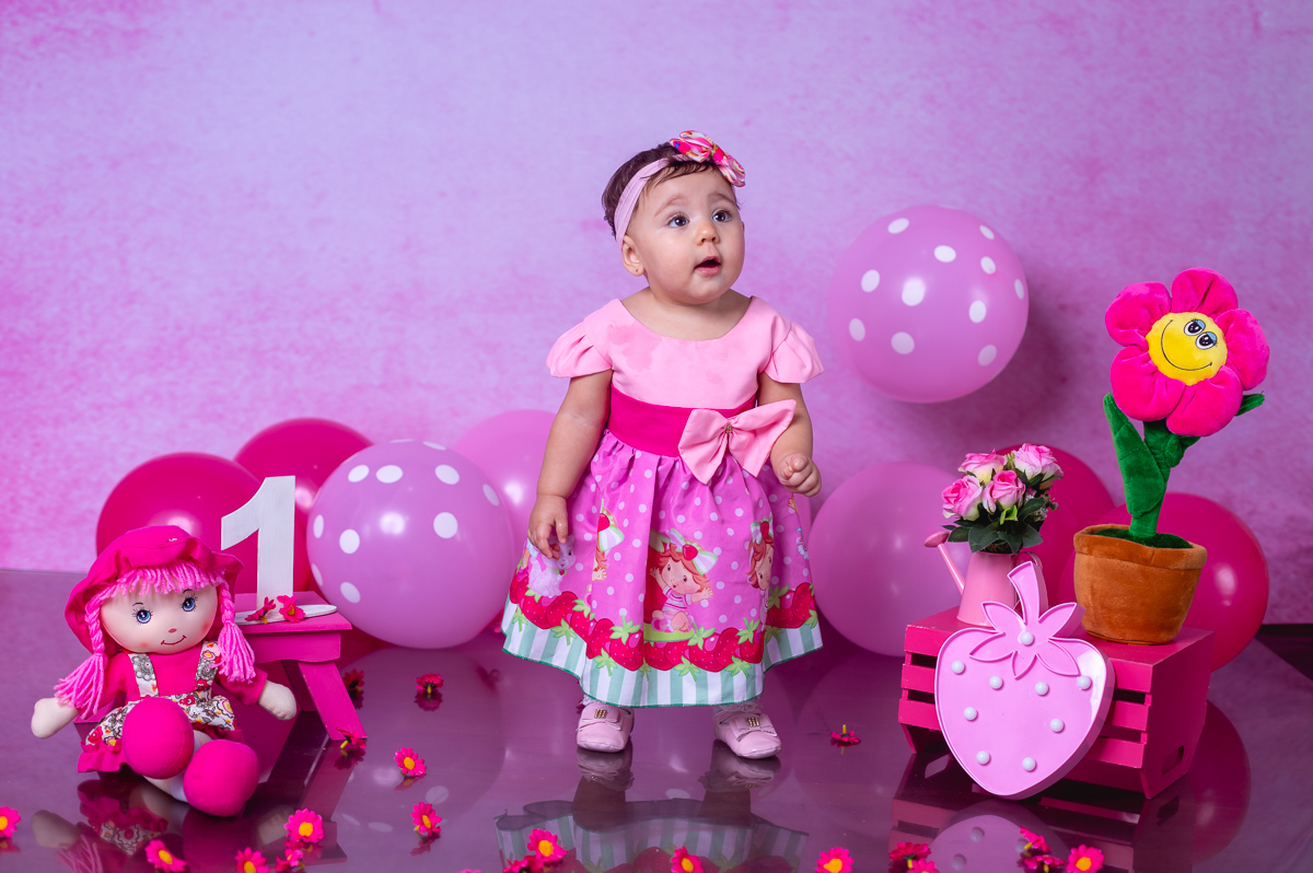 ensaio infantil tema moranguinho baby-rj