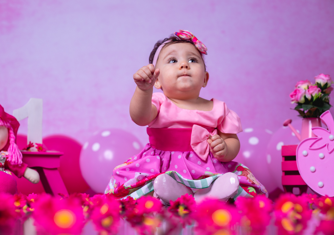 ensaio temático infantil-moranguinho  baby