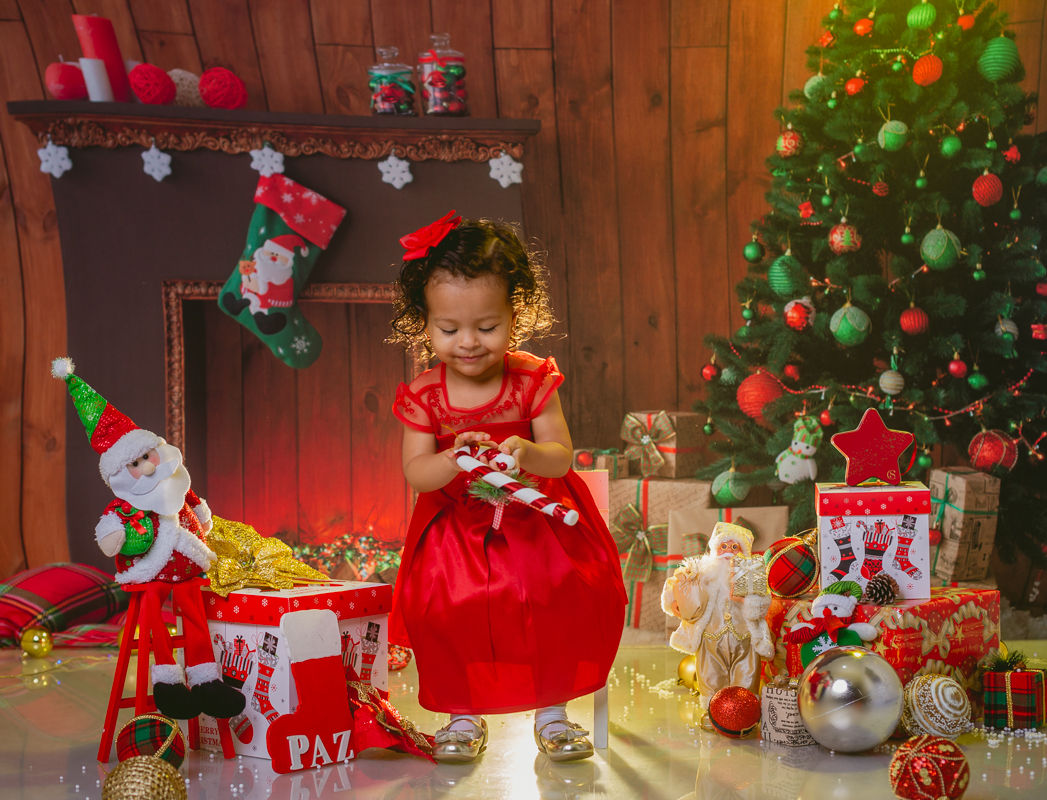 fotografia infantil ensaio temático de natal-rj