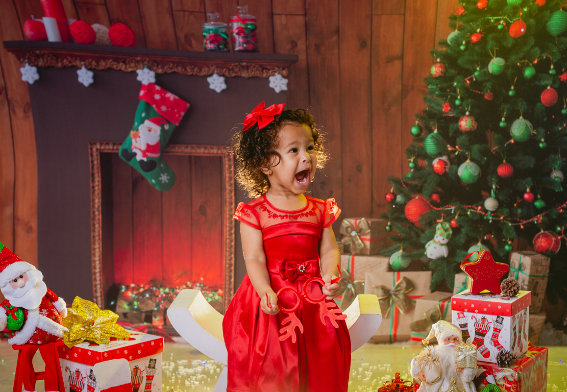 alegria em ensaio natalino em estúdio-rj
