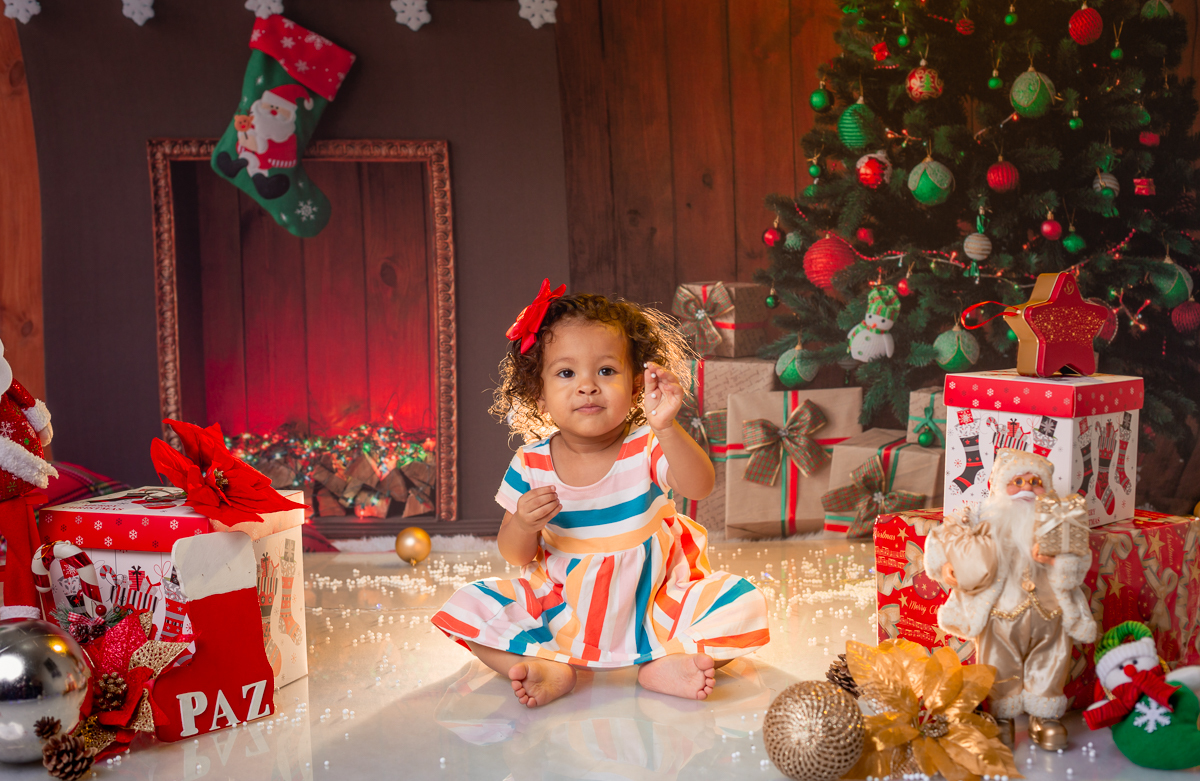 fotografia infantil temática em estúdio-natal