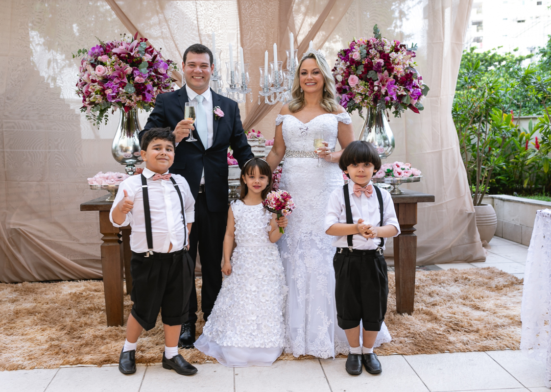 mini wedding pajem e daminha com os noivos-fotografia-rj