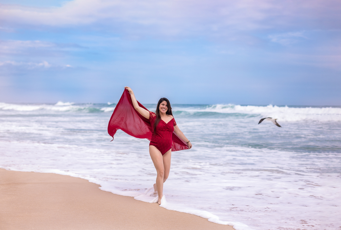 gestante ensaio externo praia-prainha-rj