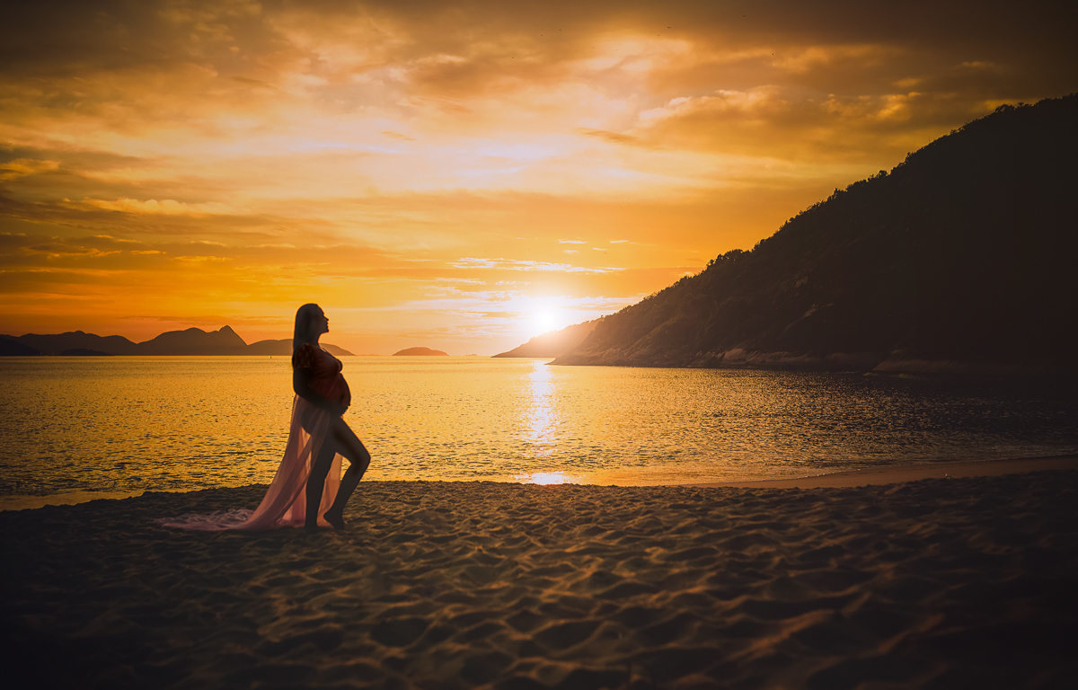 book fotográfico de gestante