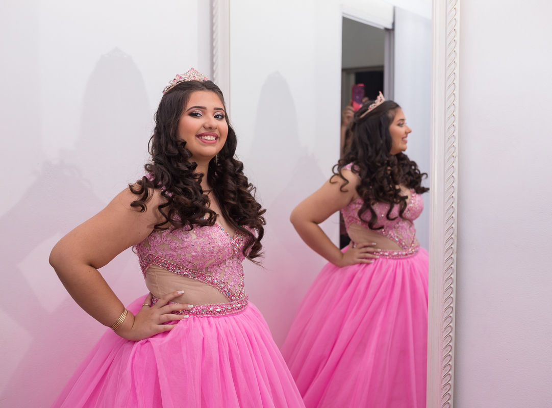 debutante makeoff-vestido rosa-salão renovar-realengo