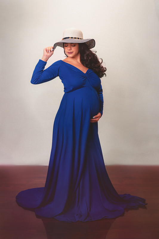 book fotográfico de gestante com figurino em estúdio-rj 