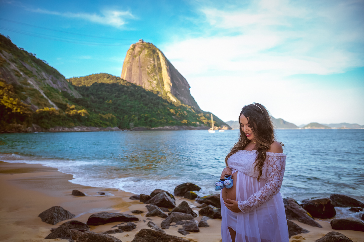 book fotográfico de gestante-gravidez-urca-praia vermelha