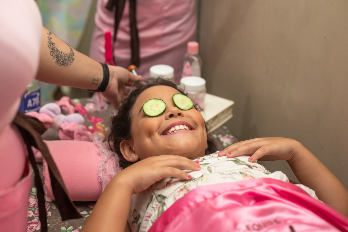 festa infantil tema spa day
