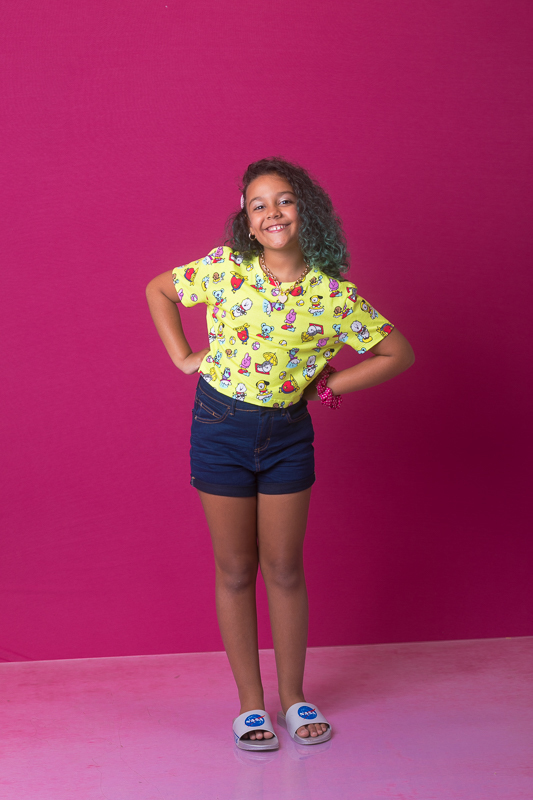 ensaio moda infantil-tik tok em estúdio