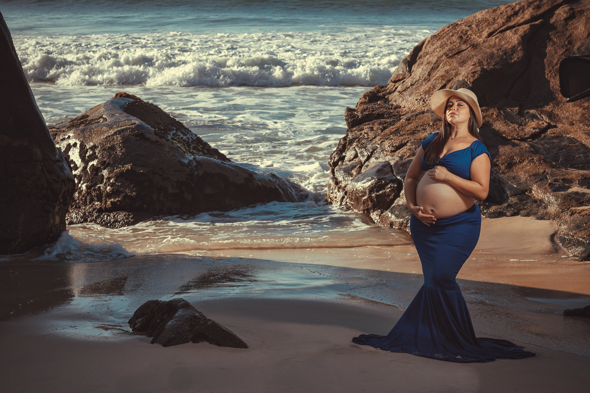 book de fotos externo gestante em praia-prainha-rj