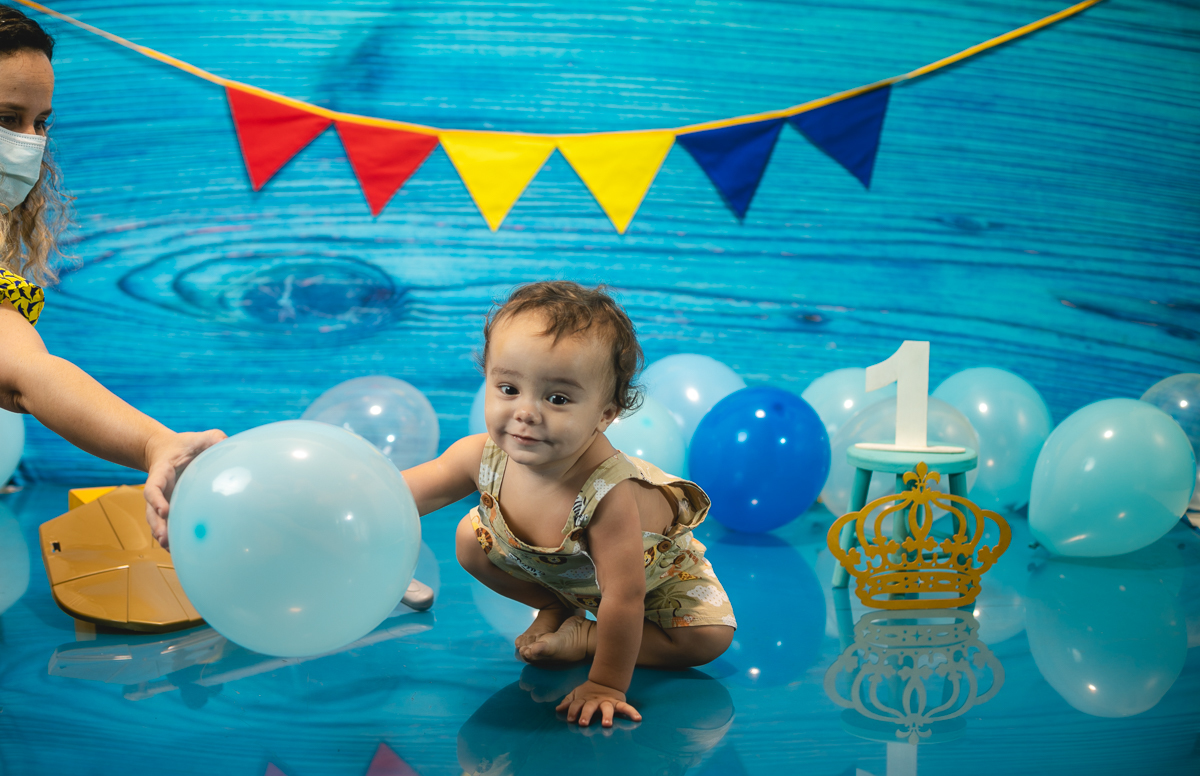 ensaio infantil-Rei Athur- Smash the cake